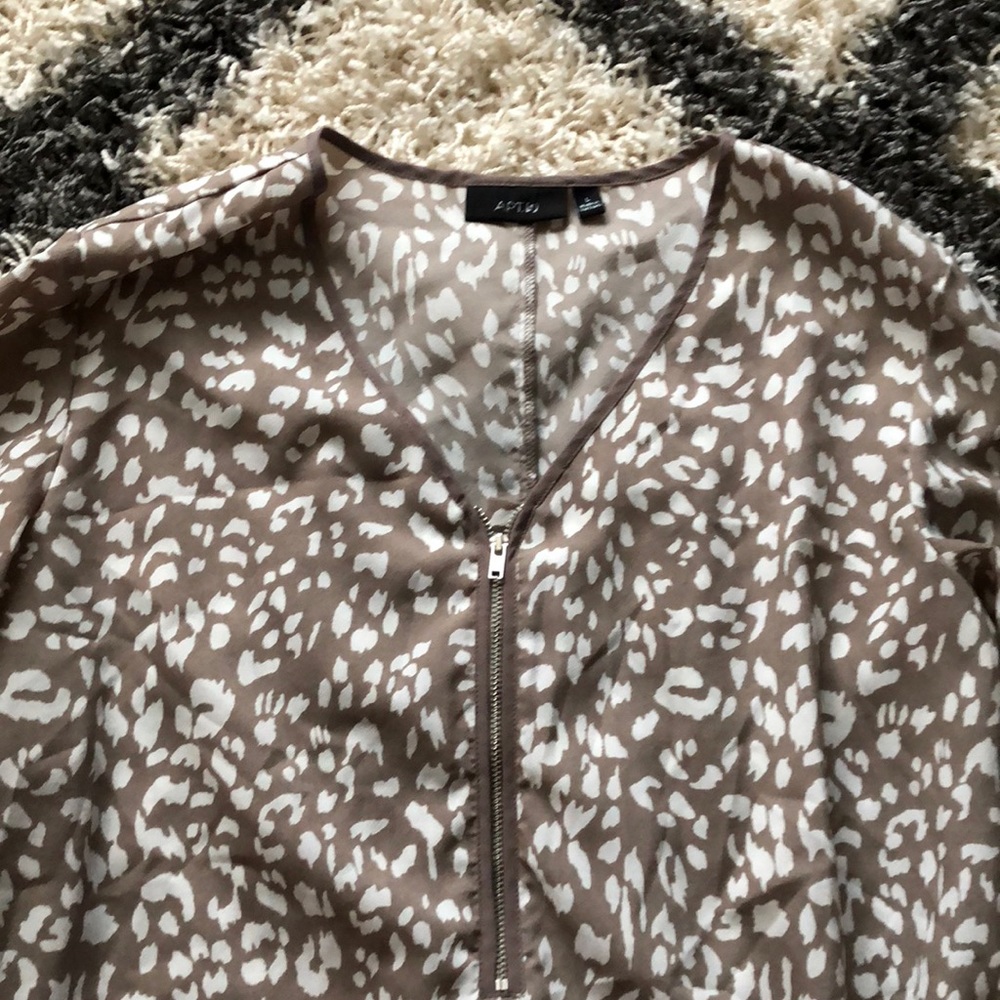 Cheetah print blouse